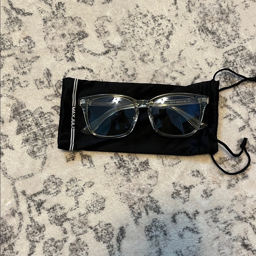 Max juli  Transparent Blue Light Glasses